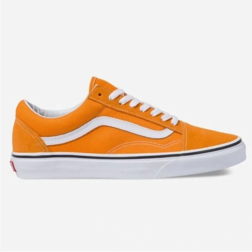 RARE Vans Old Skool Skate Shoes Dark Cheddar Suede - Picture 3 of 8